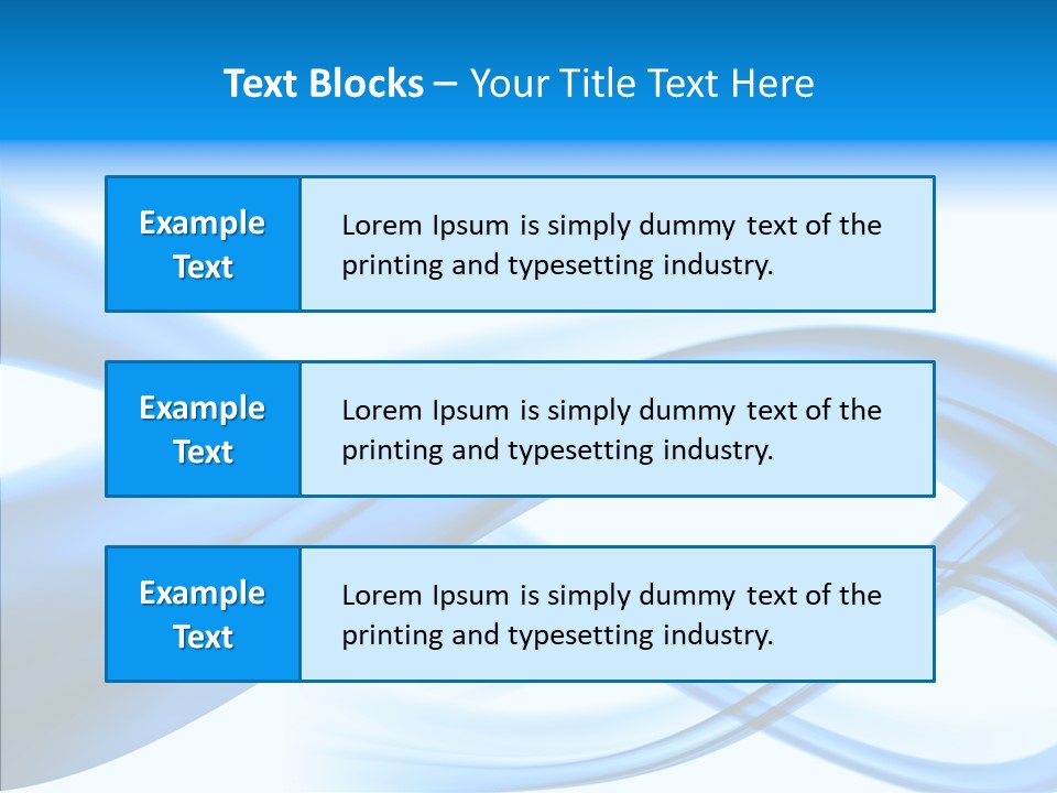 Blue Flow Motion PowerPoint Template