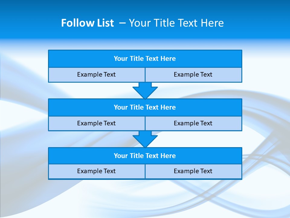Blue Flow Motion PowerPoint Template
