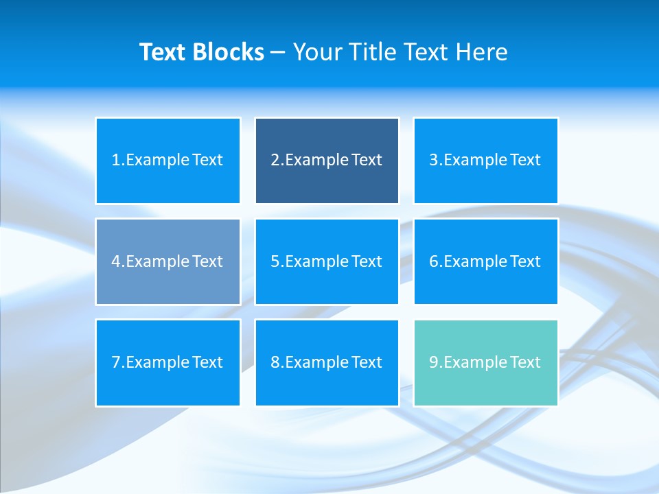 Blue Flow Motion PowerPoint Template