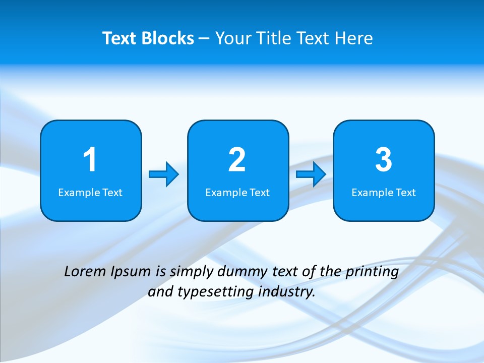 Blue Flow Motion PowerPoint Template