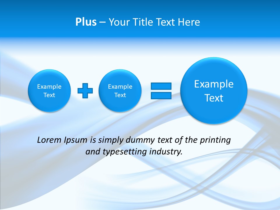 Blue Flow Motion PowerPoint Template
