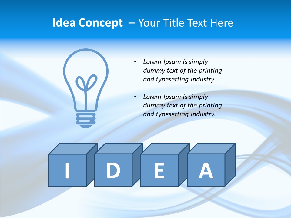 Blue Flow Motion PowerPoint Template