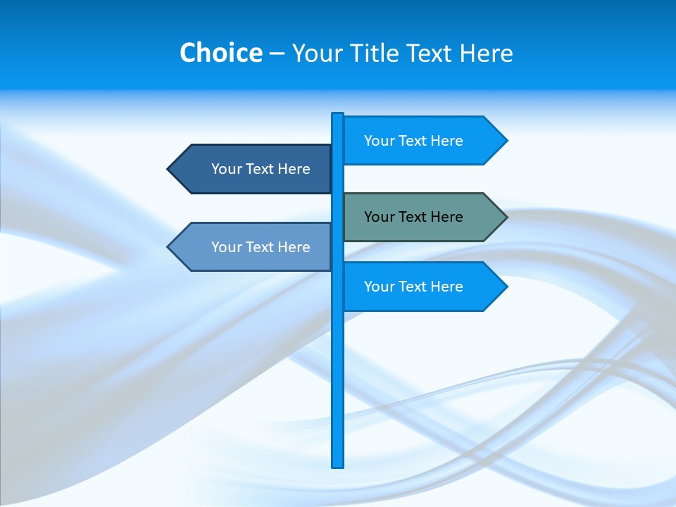 Blue Flow Motion PowerPoint Template