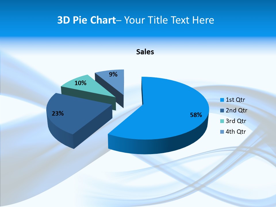 Blue Flow Motion PowerPoint Template