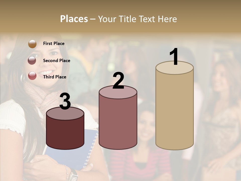 Notes Girl Friends PowerPoint Template