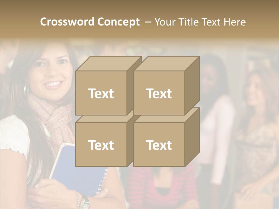 Notes Girl Friends PowerPoint Template