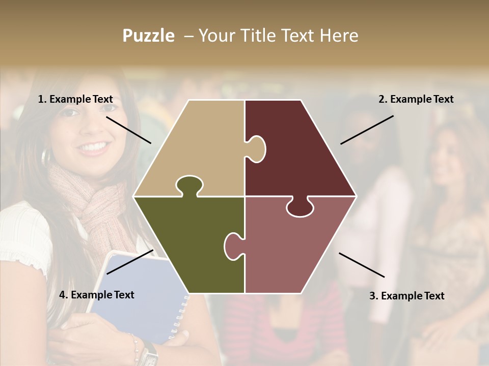 Notes Girl Friends PowerPoint Template