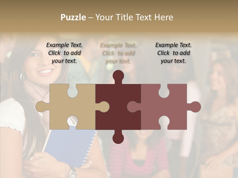 Notes Girl Friends PowerPoint Template