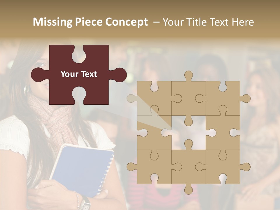 Notes Girl Friends PowerPoint Template