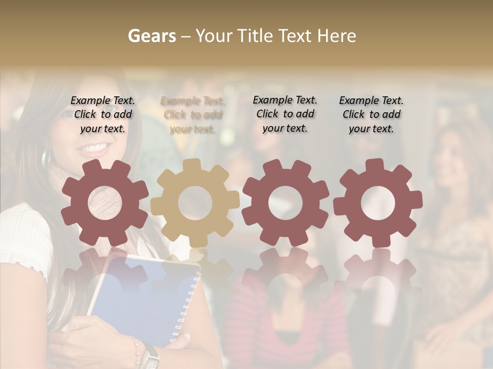 Notes Girl Friends PowerPoint Template