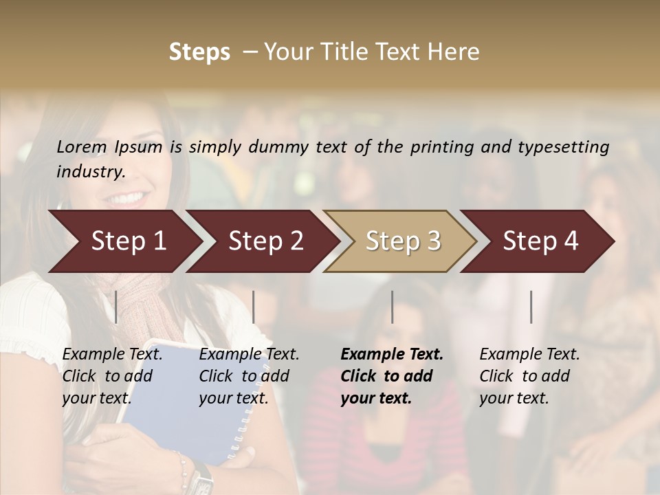Notes Girl Friends PowerPoint Template
