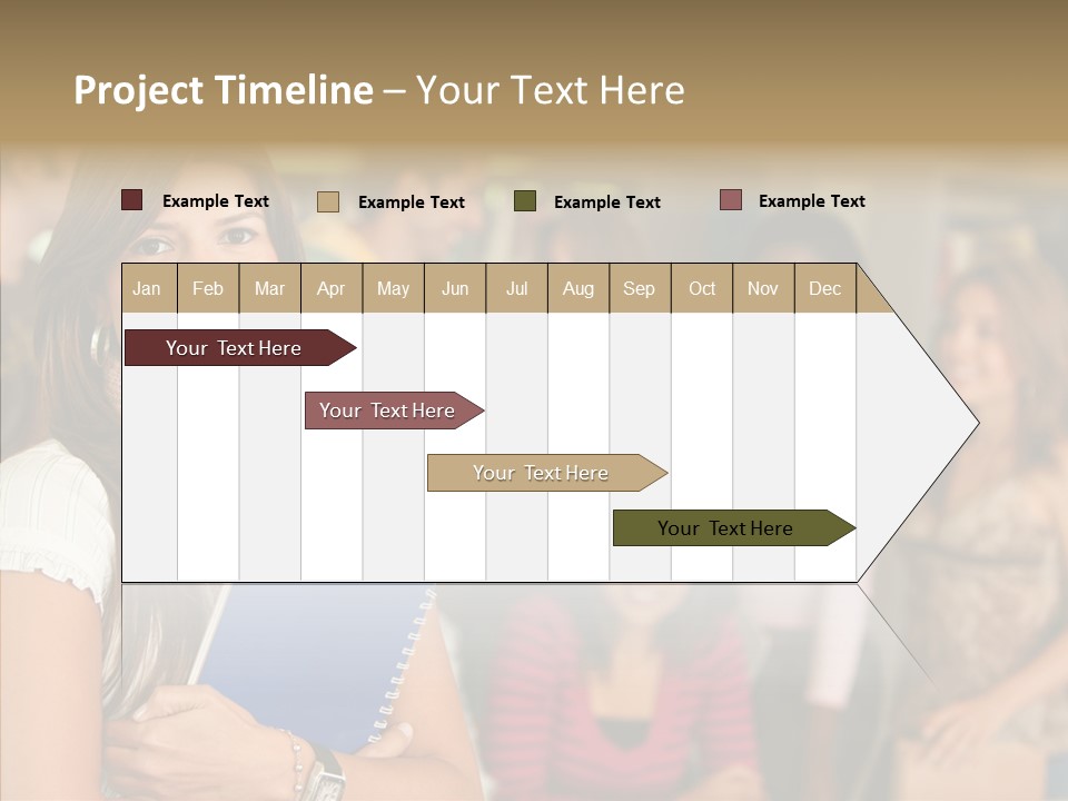 Notes Girl Friends PowerPoint Template