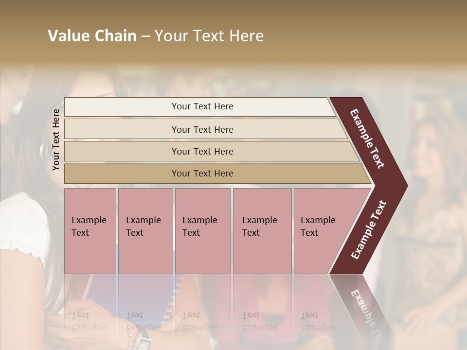 Notes Girl Friends PowerPoint Template