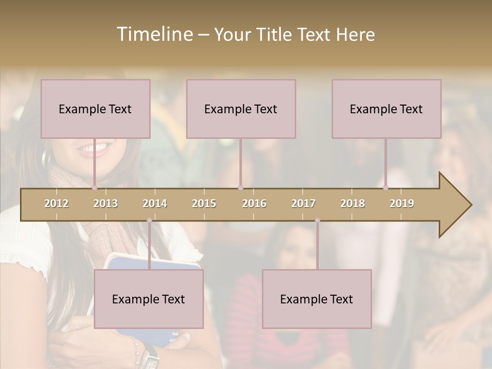 Notes Girl Friends PowerPoint Template