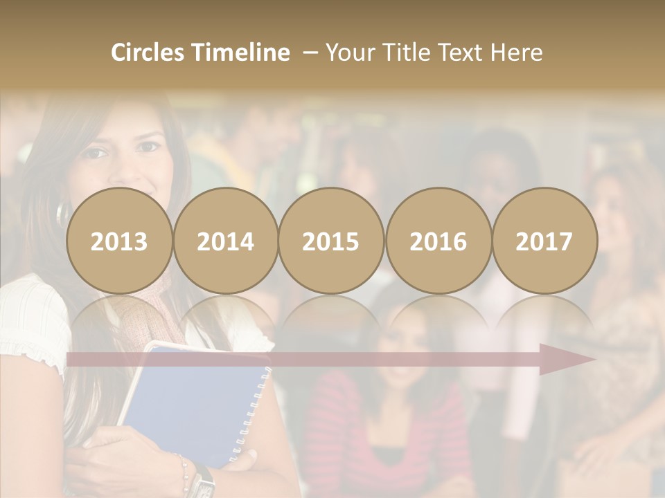 Notes Girl Friends PowerPoint Template