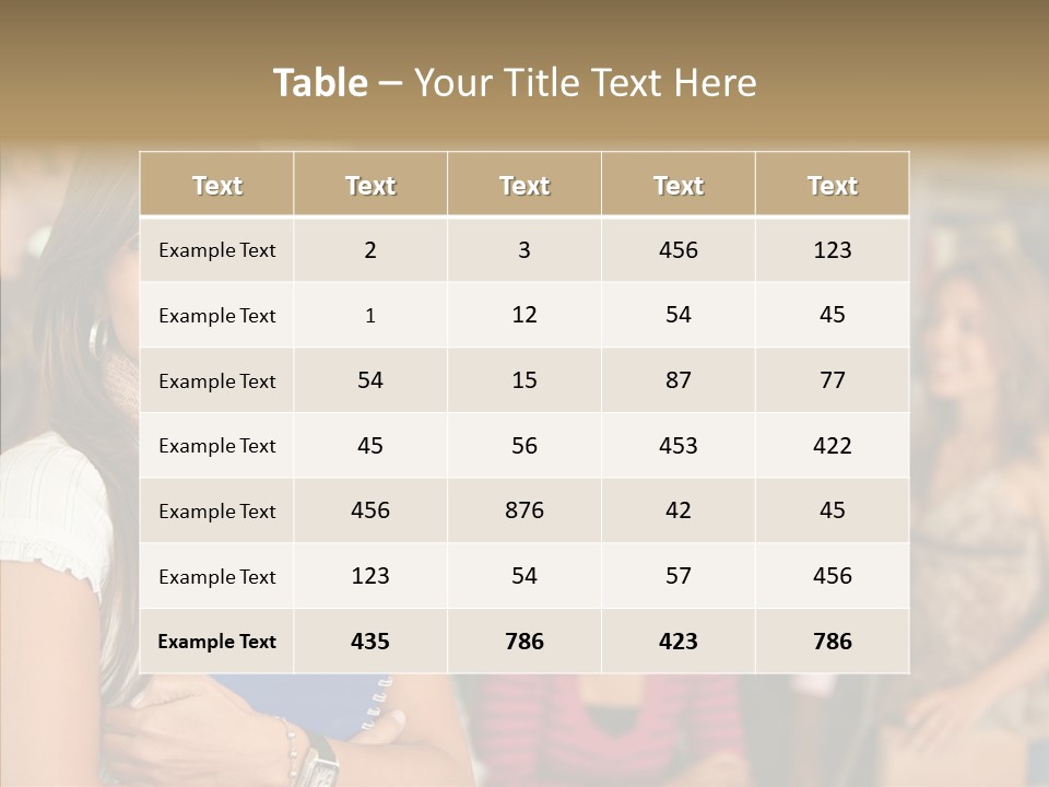 Notes Girl Friends PowerPoint Template