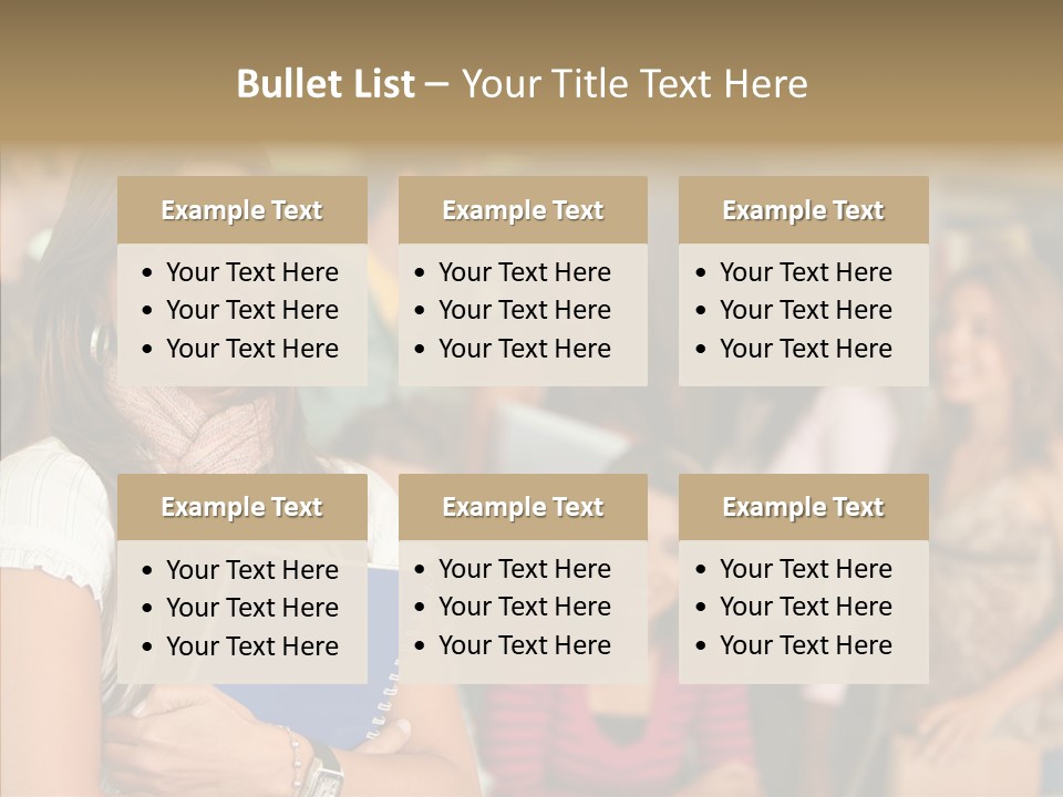 Notes Girl Friends PowerPoint Template