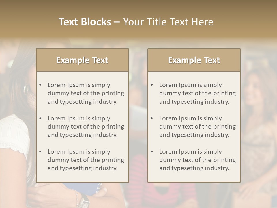 Notes Girl Friends PowerPoint Template