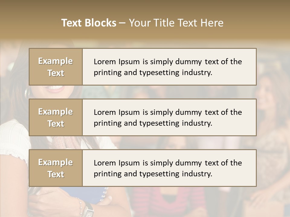 Notes Girl Friends PowerPoint Template