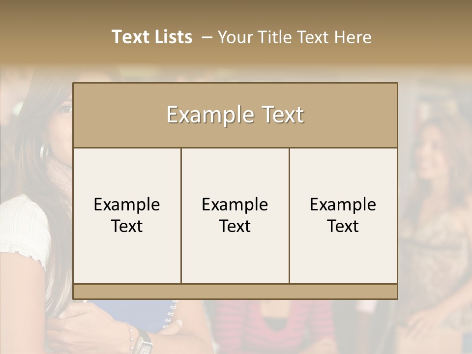Notes Girl Friends PowerPoint Template