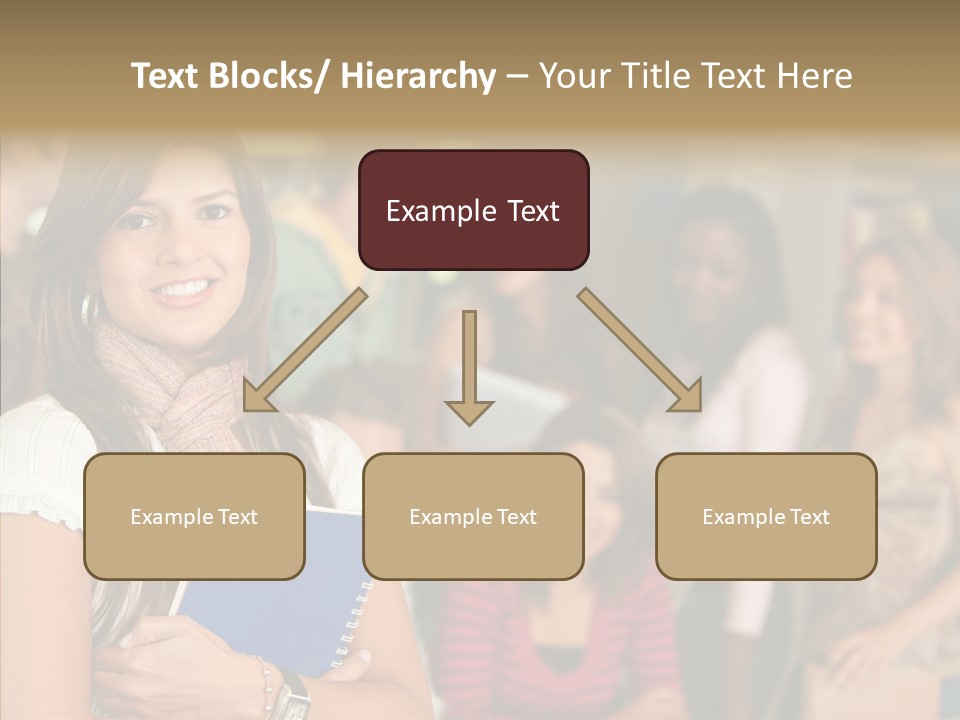 Notes Girl Friends PowerPoint Template