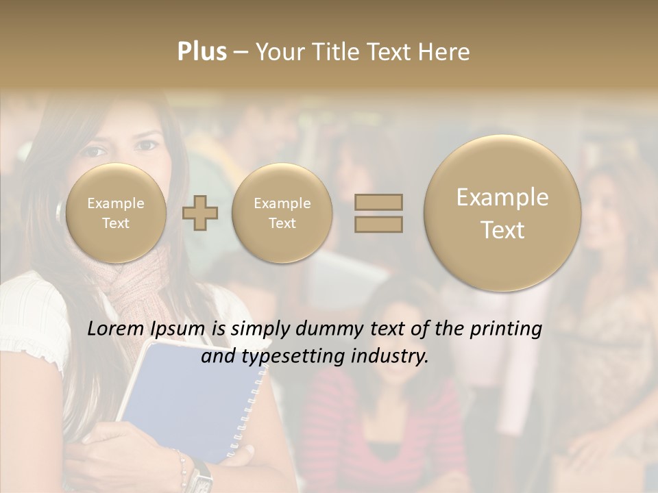 Notes Girl Friends PowerPoint Template