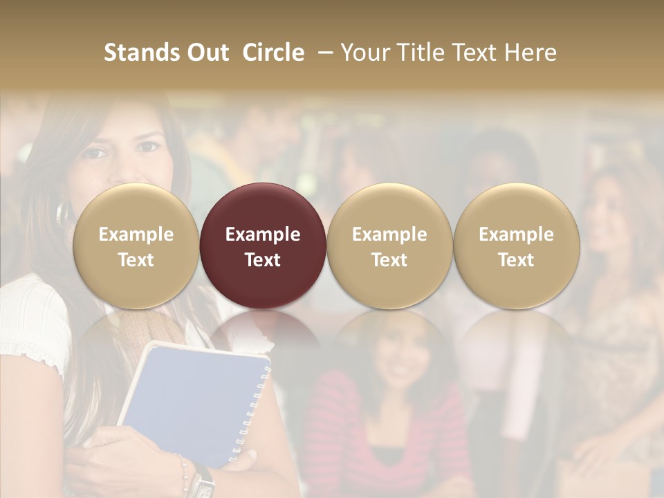 Notes Girl Friends PowerPoint Template