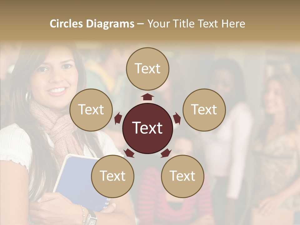 Notes Girl Friends PowerPoint Template