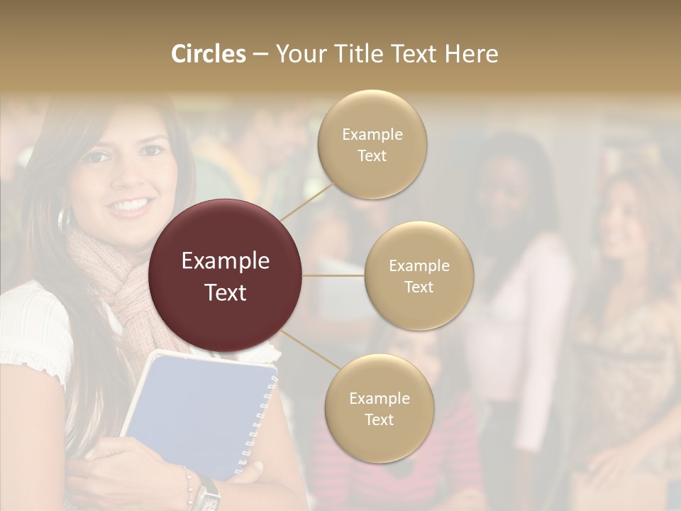 Notes Girl Friends PowerPoint Template