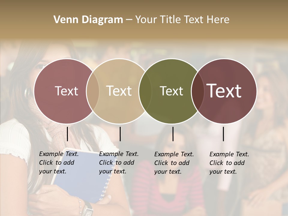 Notes Girl Friends PowerPoint Template