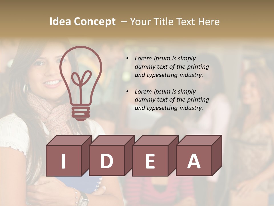 Notes Girl Friends PowerPoint Template