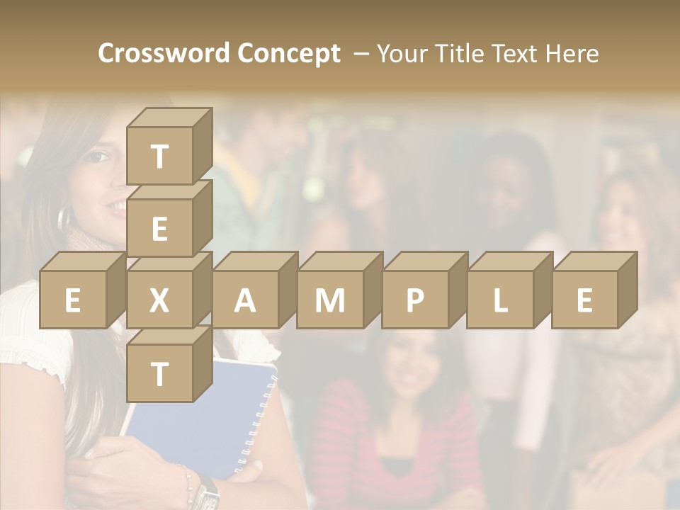 Notes Girl Friends PowerPoint Template