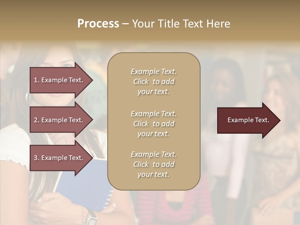 Notes Girl Friends PowerPoint Template