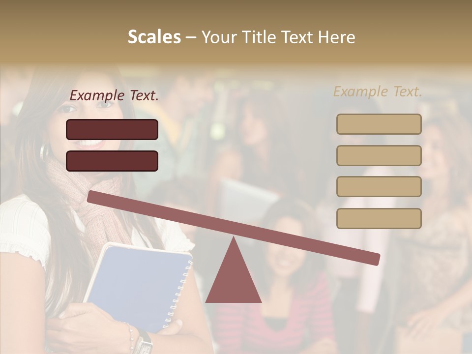 Notes Girl Friends PowerPoint Template