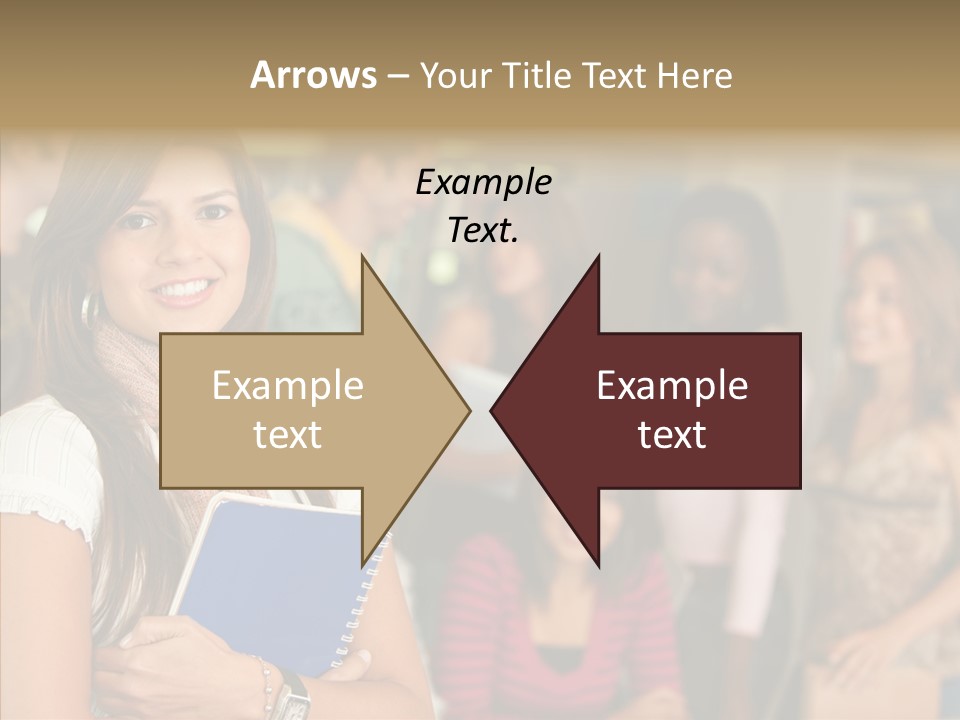 Notes Girl Friends PowerPoint Template