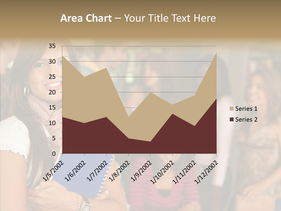 Notes Girl Friends PowerPoint Template