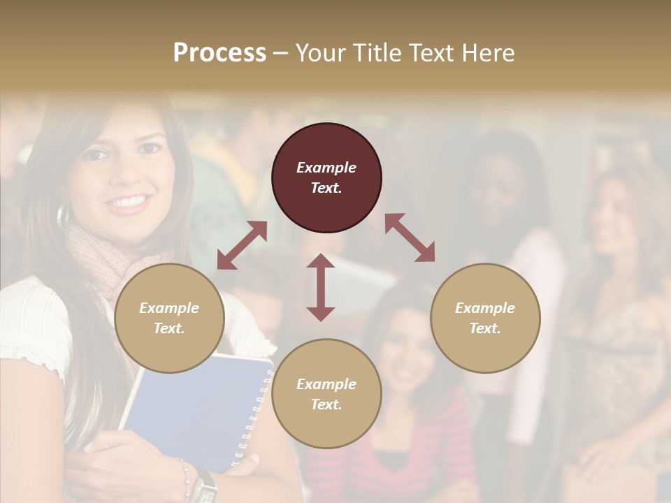 Notes Girl Friends PowerPoint Template