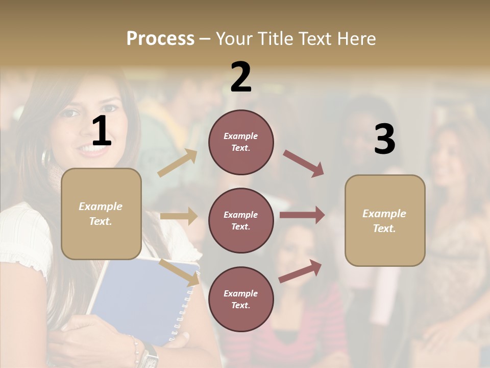 Notes Girl Friends PowerPoint Template