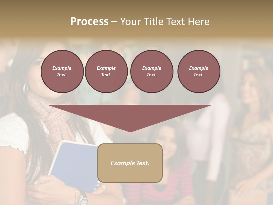 Notes Girl Friends PowerPoint Template