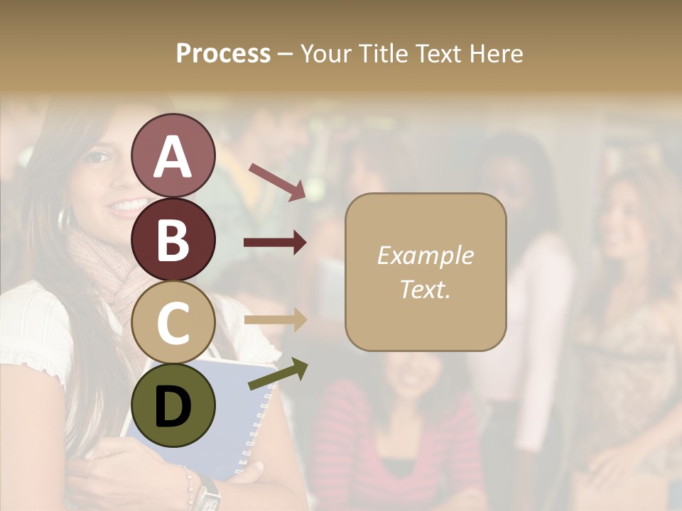 Notes Girl Friends PowerPoint Template