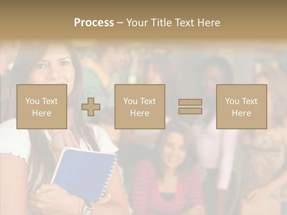 Notes Girl Friends PowerPoint Template