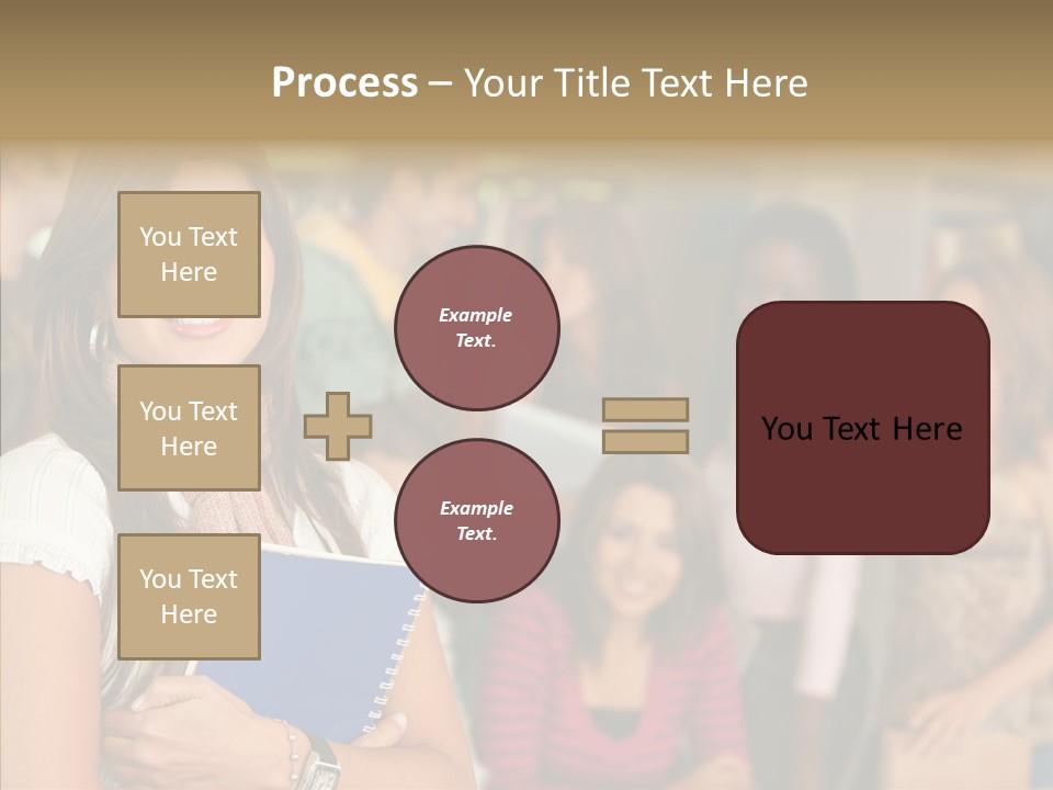 Notes Girl Friends PowerPoint Template