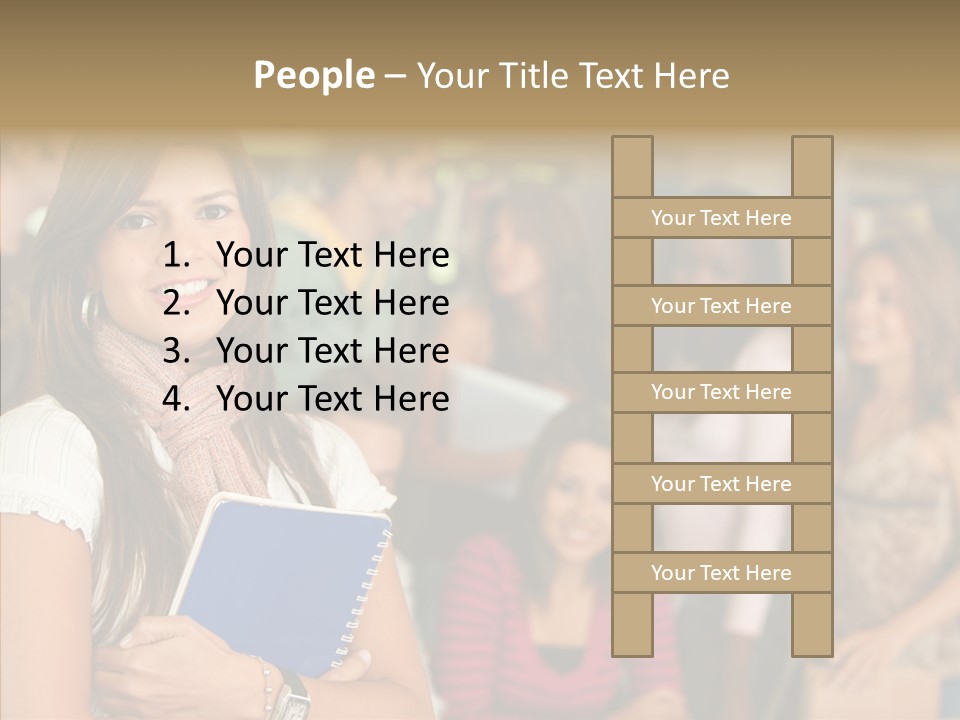 Notes Girl Friends PowerPoint Template