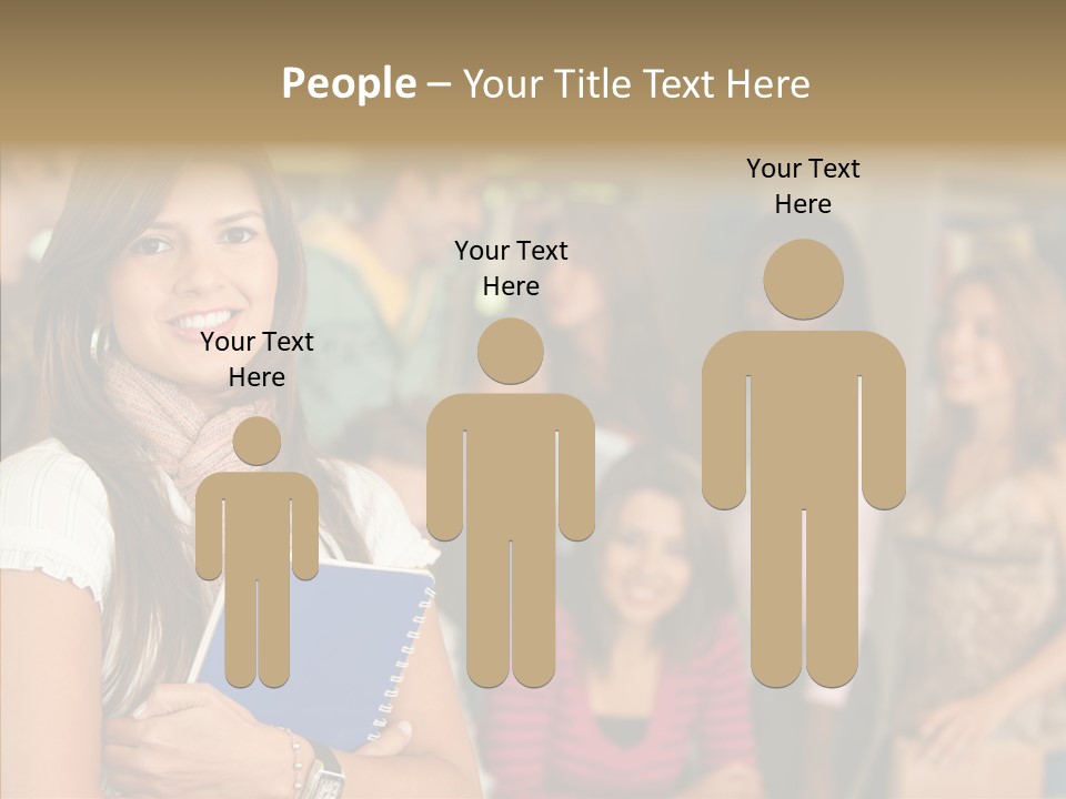 Notes Girl Friends PowerPoint Template