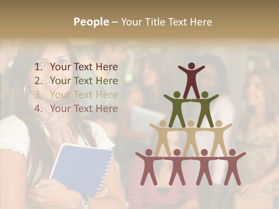 Notes Girl Friends PowerPoint Template