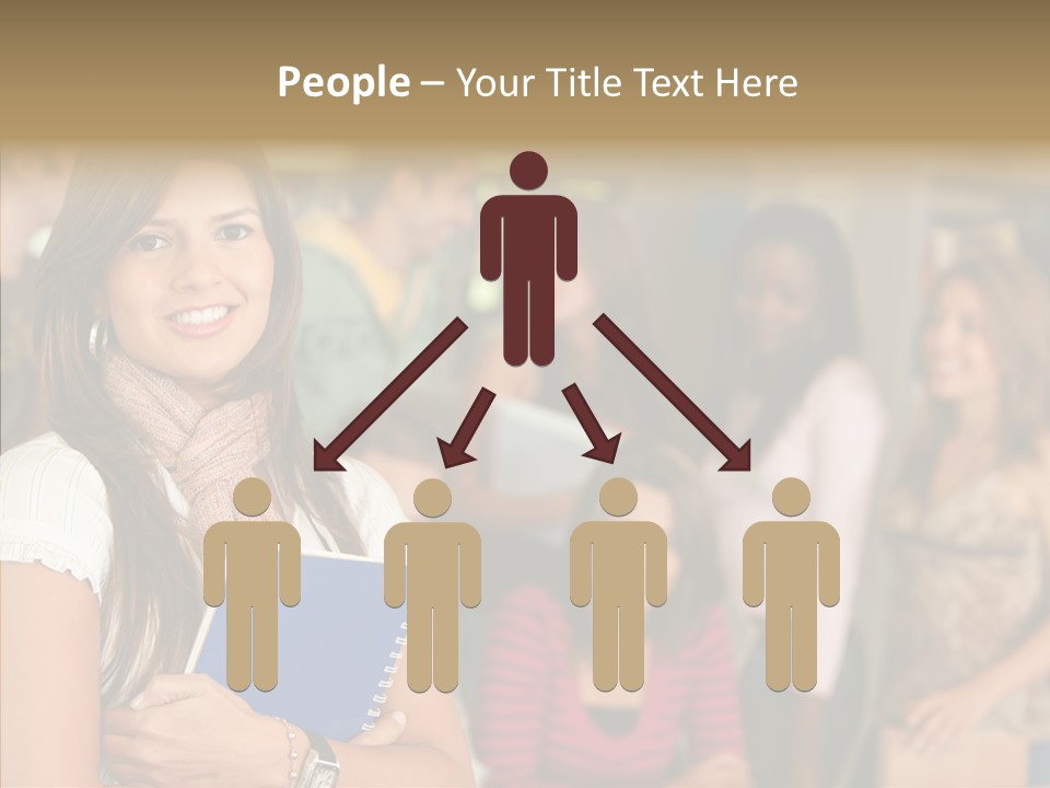 Notes Girl Friends PowerPoint Template