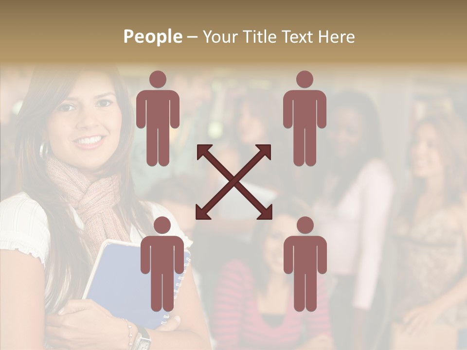 Notes Girl Friends PowerPoint Template