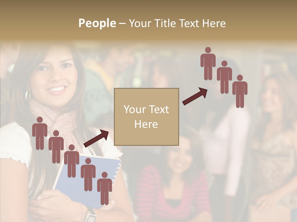 Notes Girl Friends PowerPoint Template