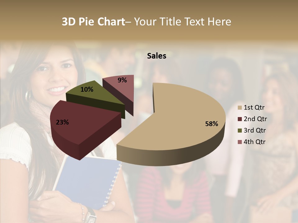 Notes Girl Friends PowerPoint Template