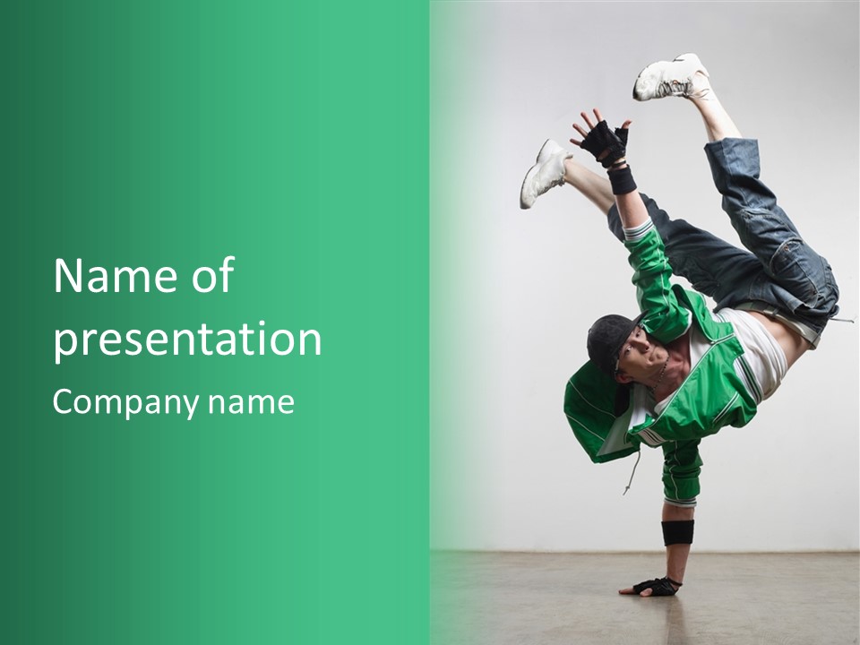 Agility Breakdance Fashion PowerPoint Template